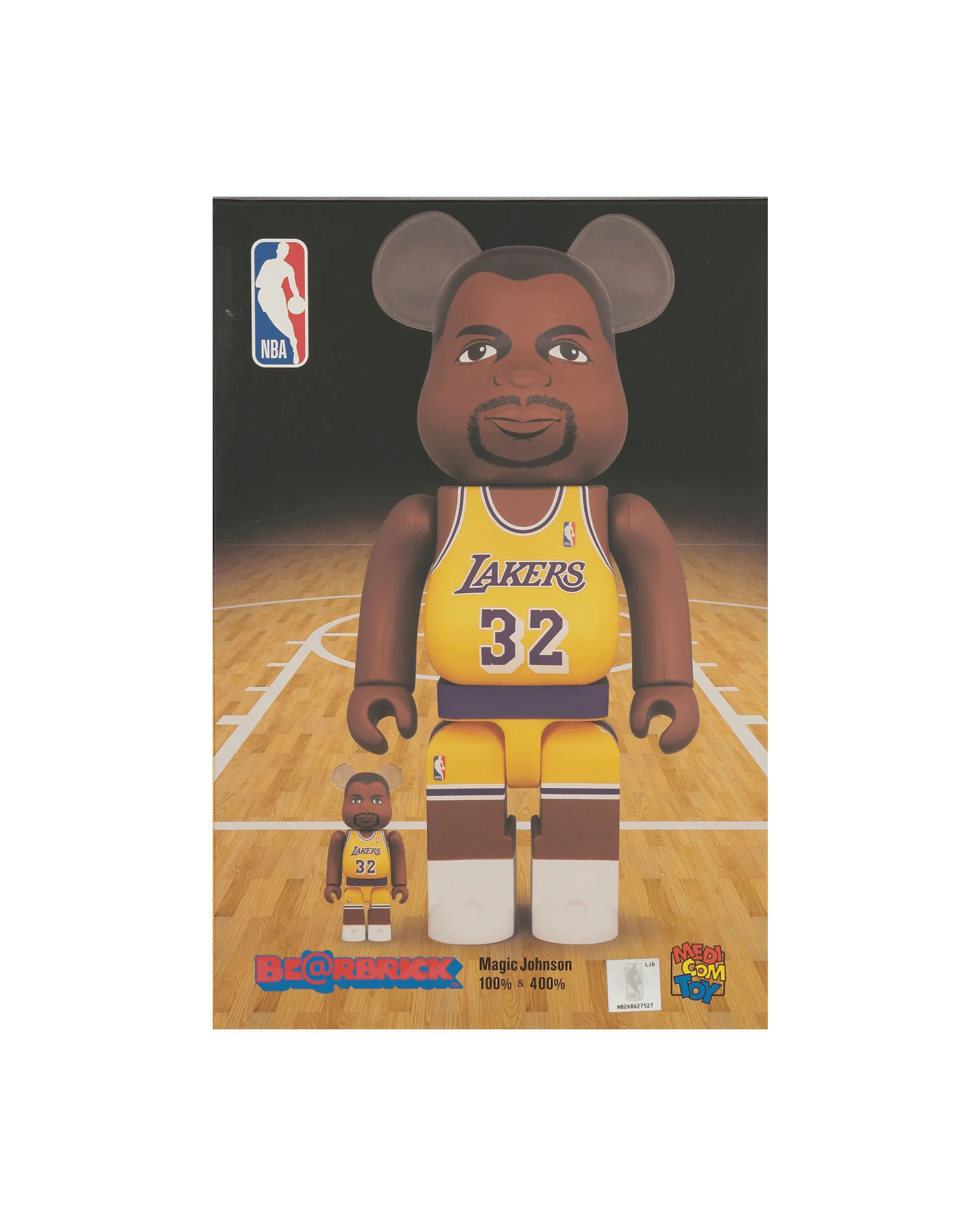 100%   400% Magic Johnson Be@rbrick Multicolor