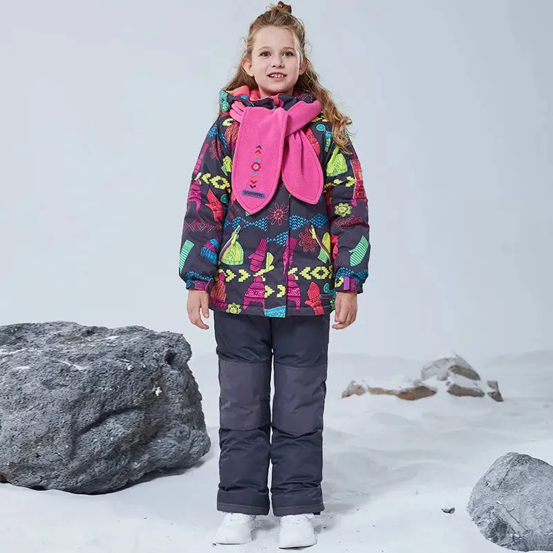 2025 Winter Outdoor Snow Jacket & Bibs Pants for Children