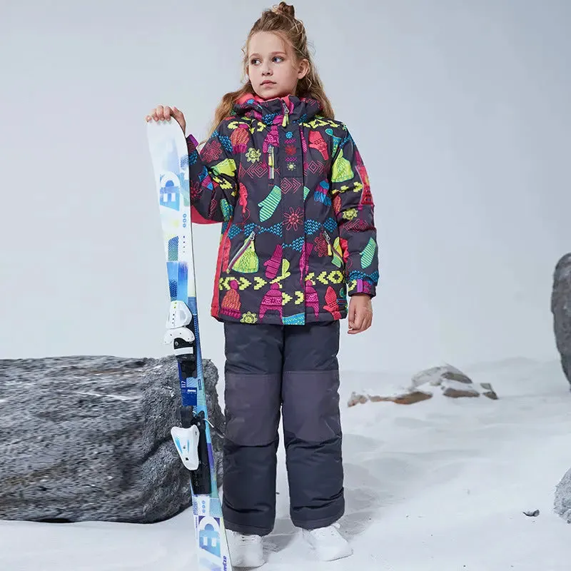 2025 Winter Outdoor Snow Jacket & Bibs Pants for Children