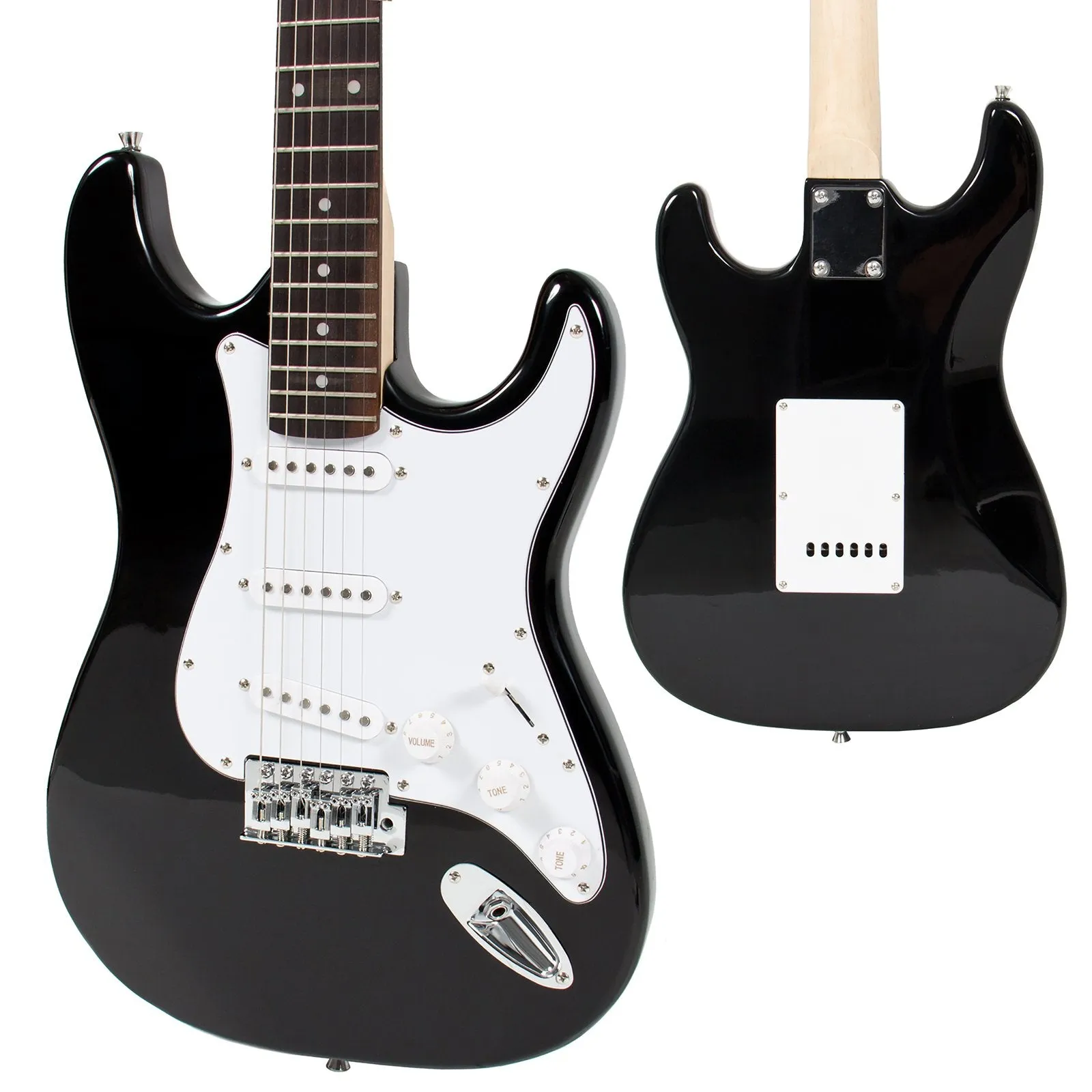 39in Beginner Electric Guitar Kit w/ Case, 10W Amp, Tremolo Bar