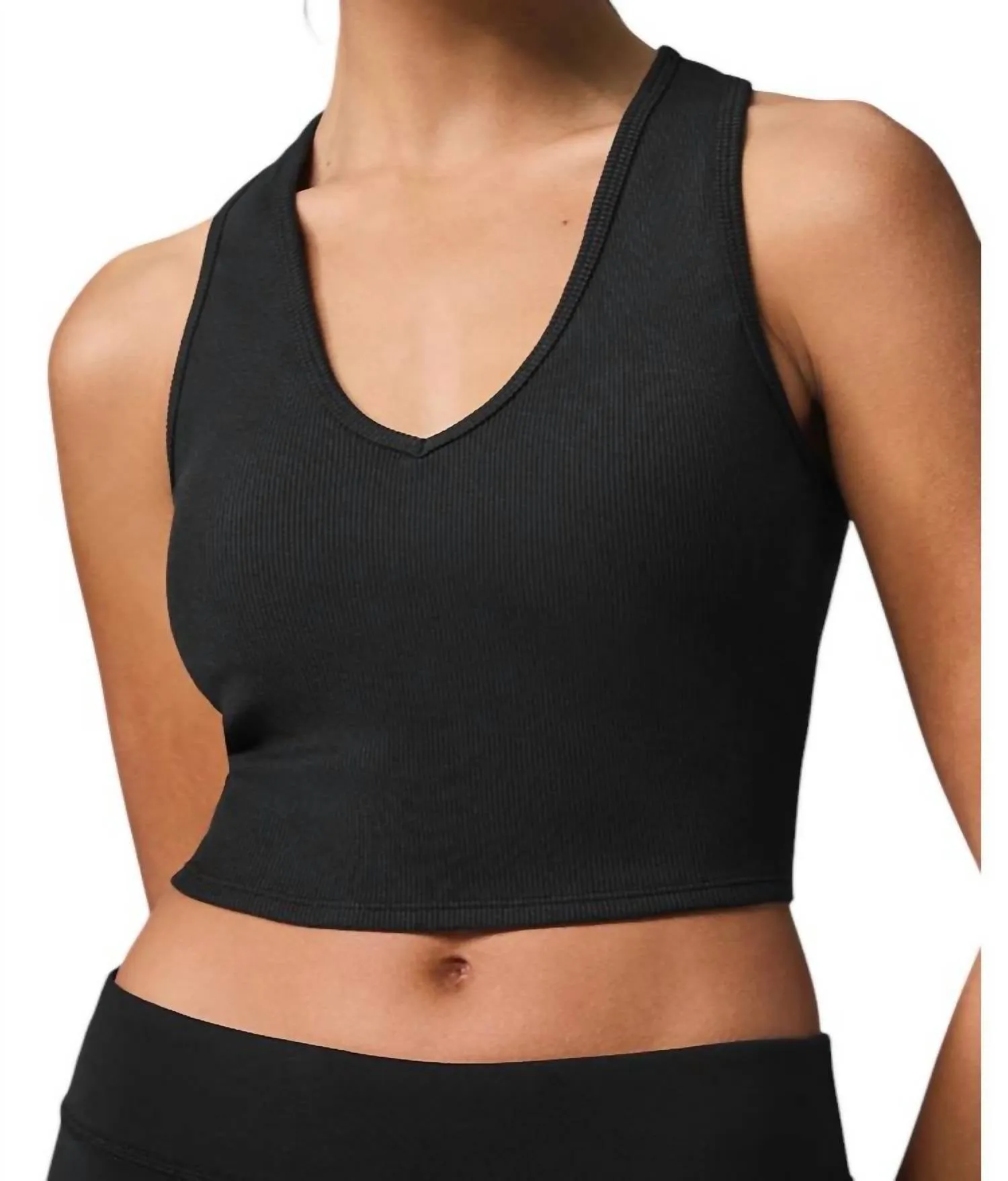 Alo Yoga - Cropped Racerback Tank Top