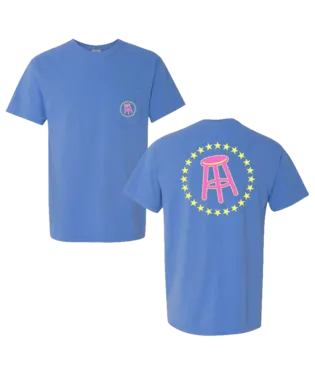Barstool Sports Stool & Stars SS Pocket Tee in Blue
