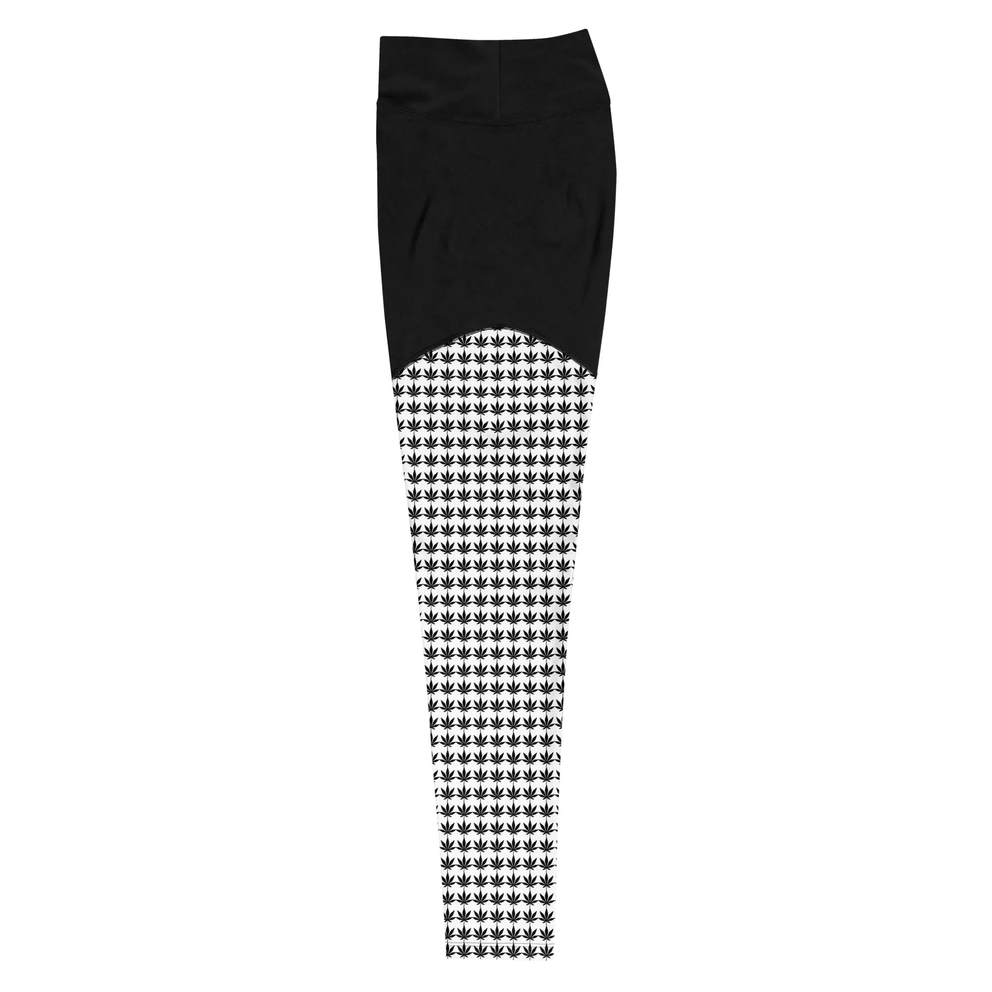 Black And White Sports Leggings