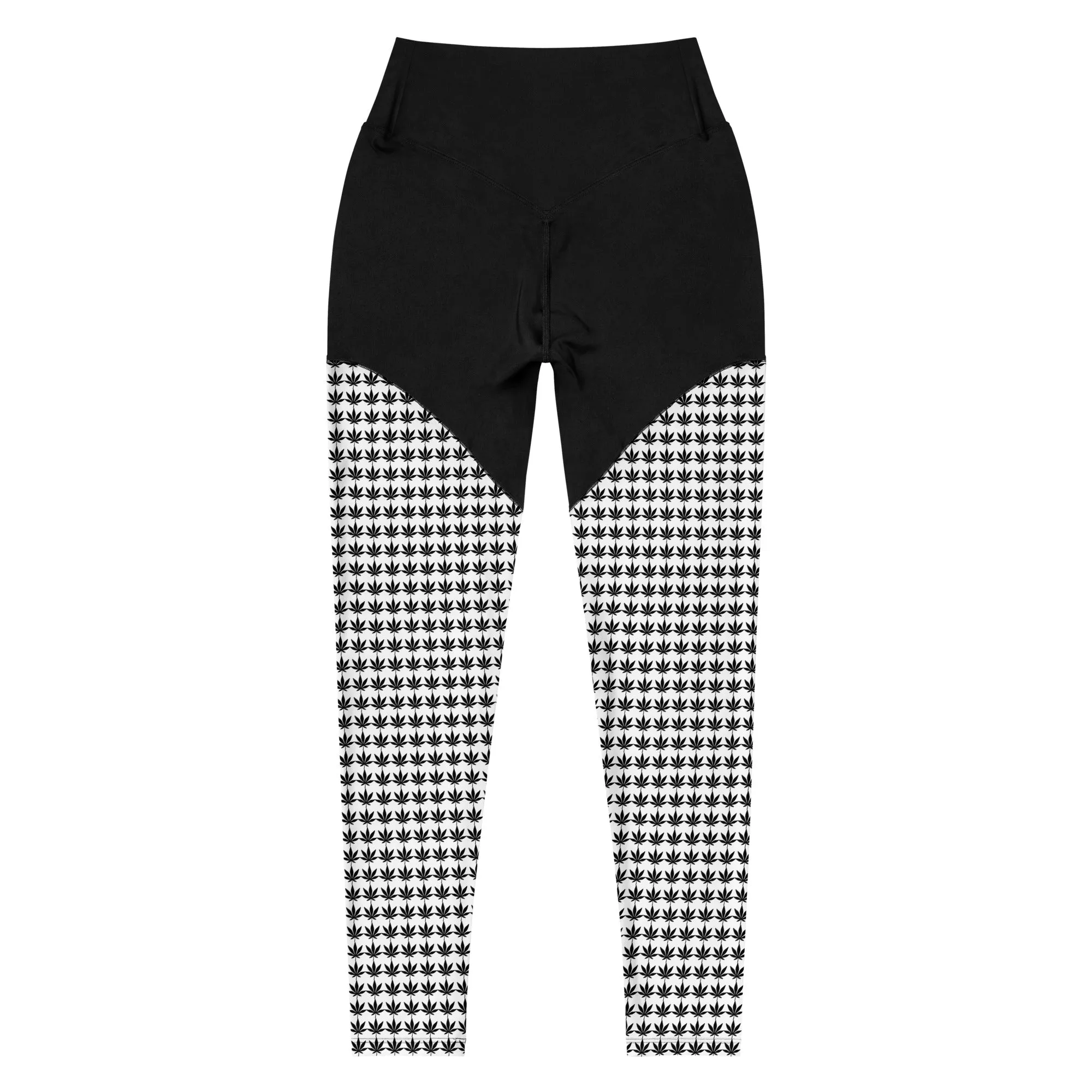 Black And White Sports Leggings