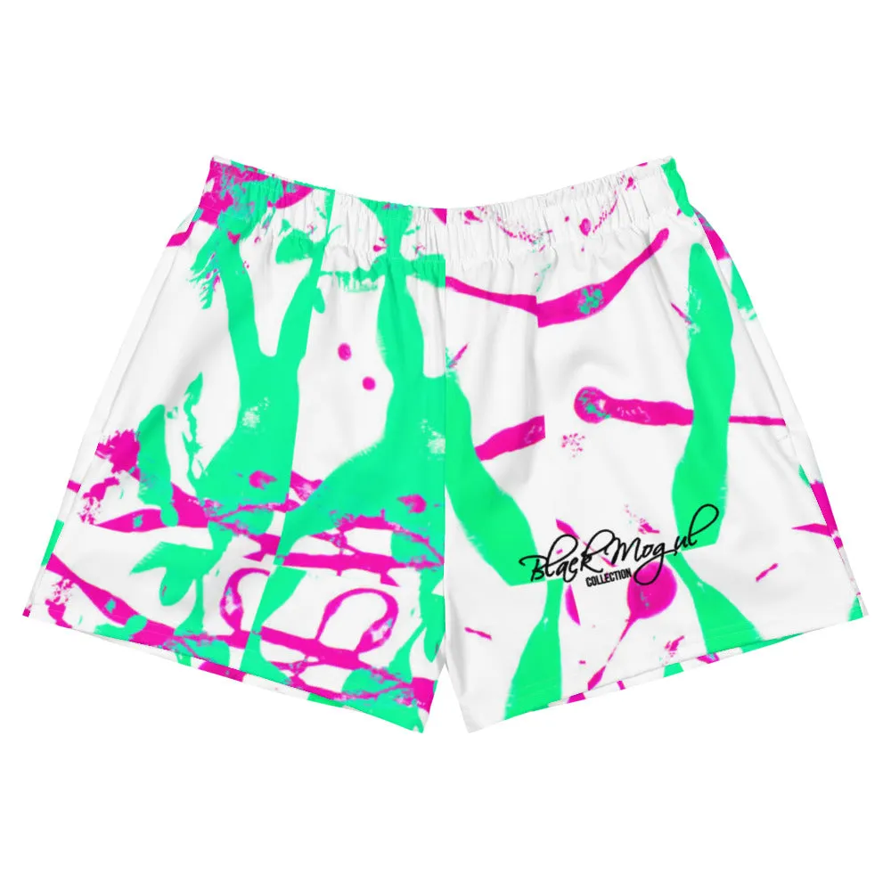 Black Mogul Drip Women's Athletic Short Shorts