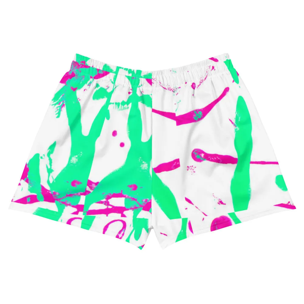 Black Mogul Drip Women's Athletic Short Shorts