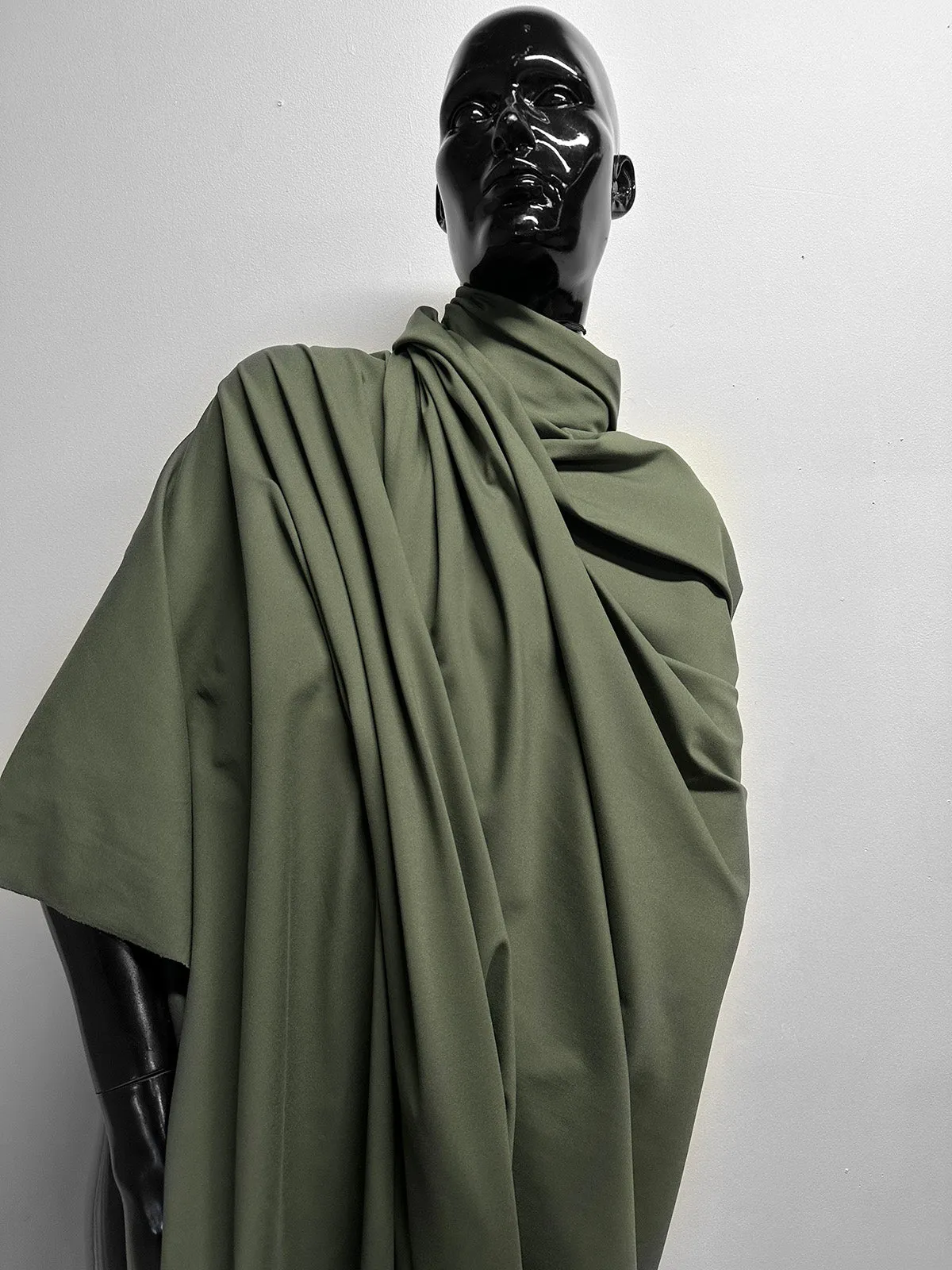 Compression Double Knit Interlock in Olive