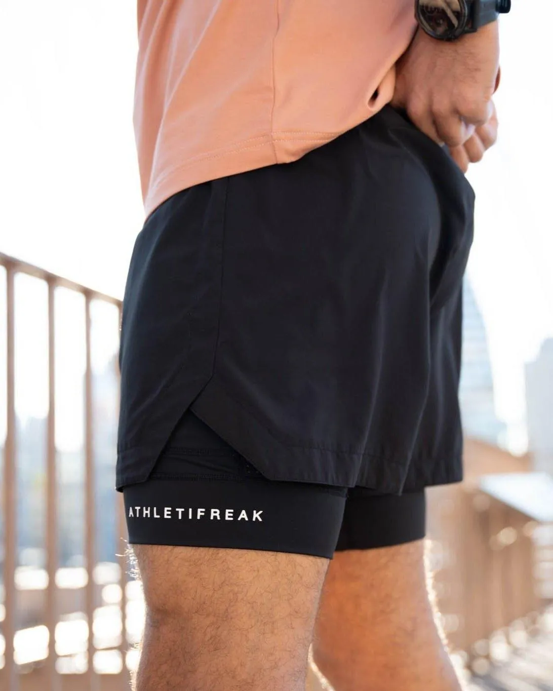 [CORE] Training Shorts 4" - Black/Black