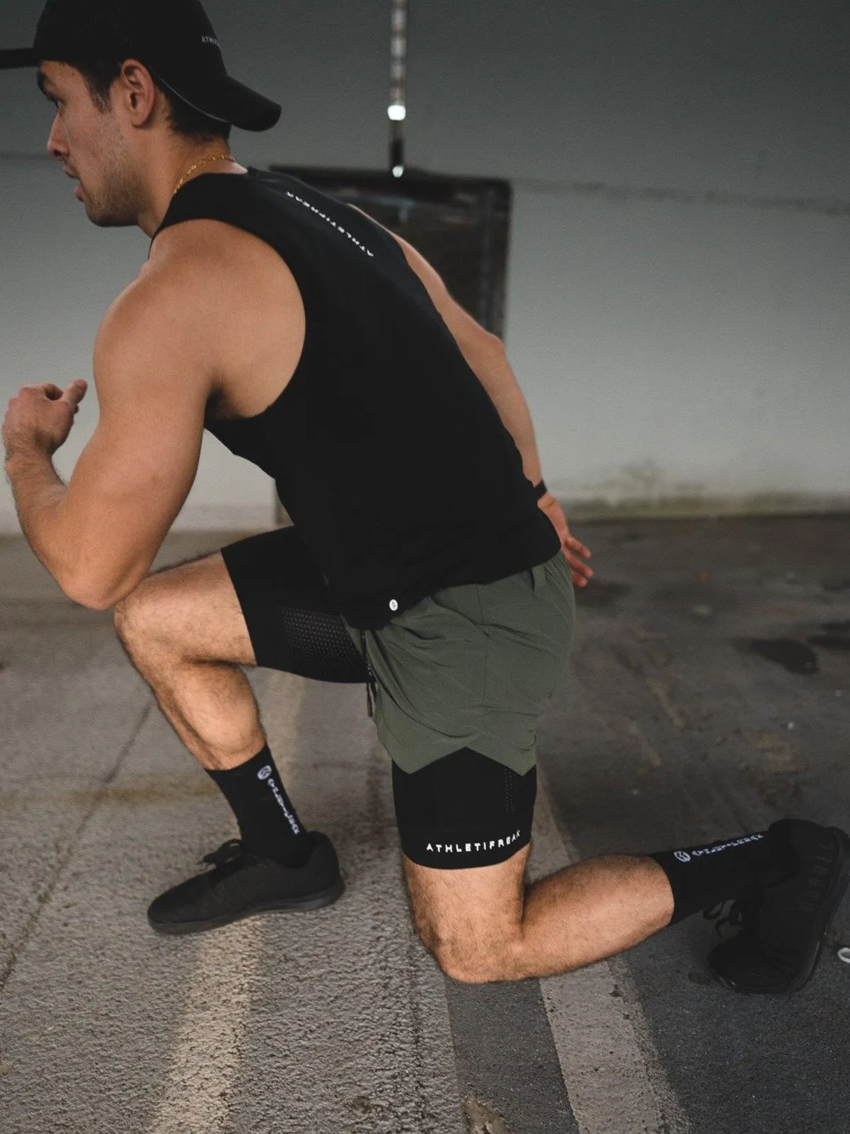 [CORE] Training Shorts 6" - Olive/Black