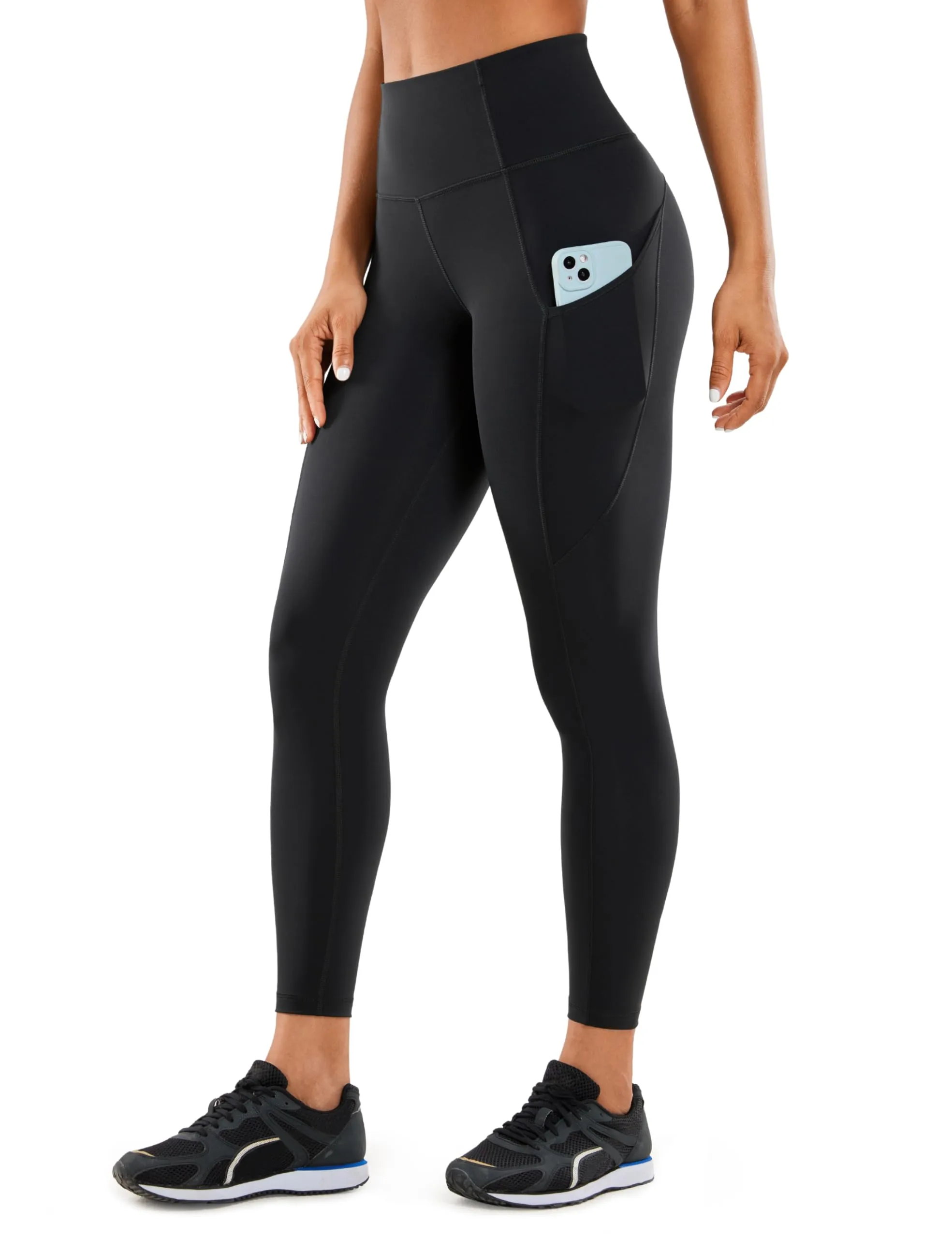 CRZ Yoga Leggings with Pockets - Small, Sterling