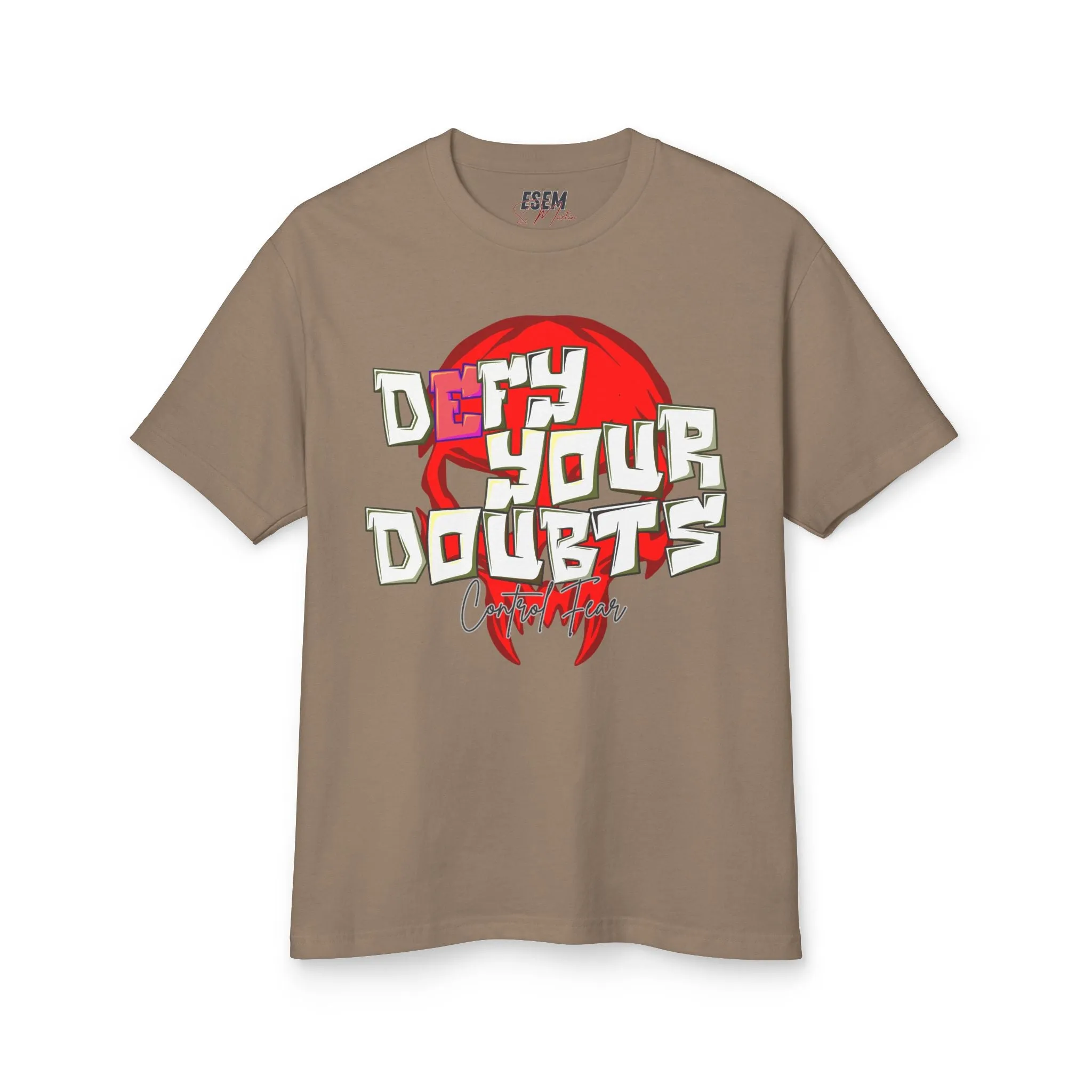 Defy Your Doubts - Unisex Garment-Dyed Heavyweight Cotton Tee