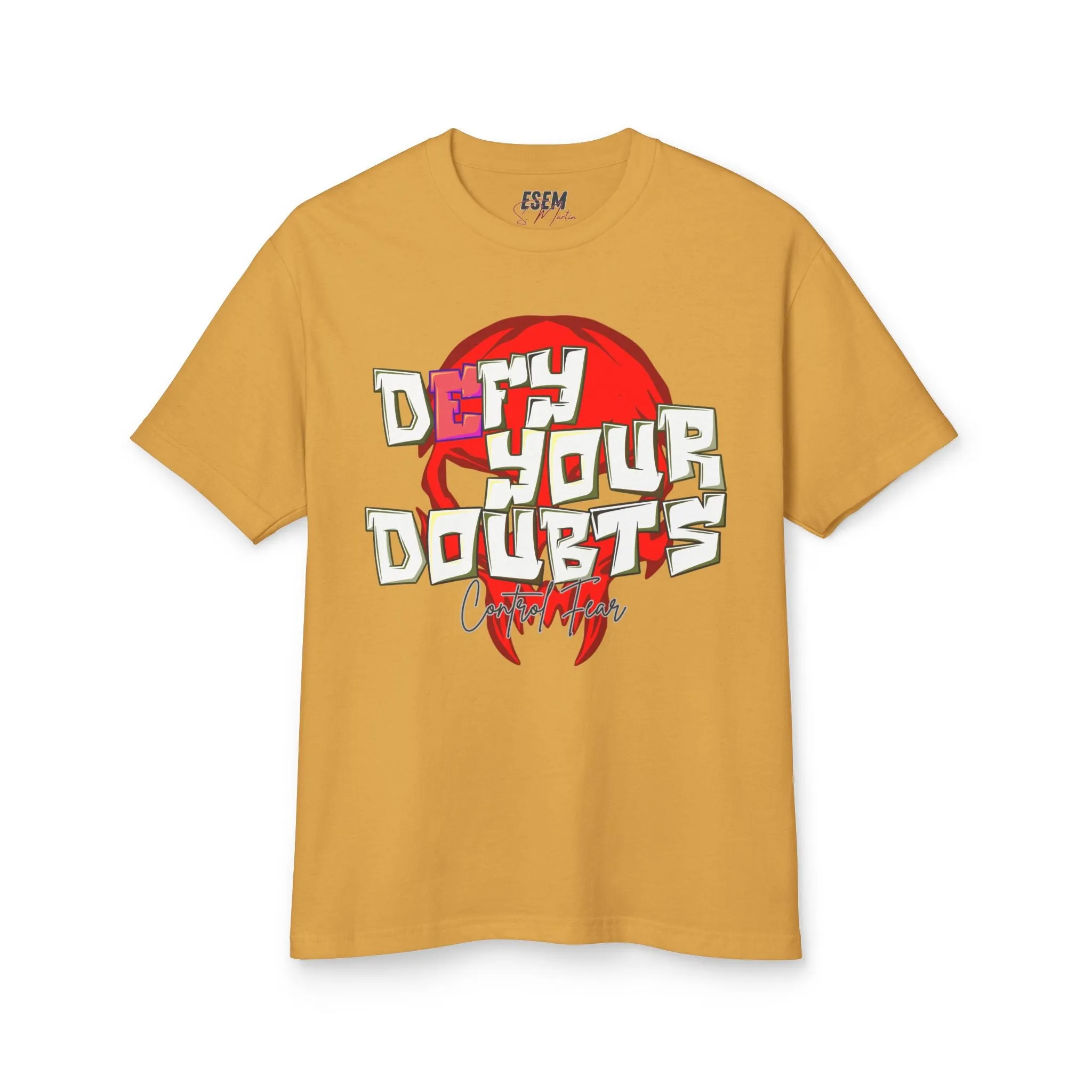Defy Your Doubts - Unisex Garment-Dyed Heavyweight Cotton Tee