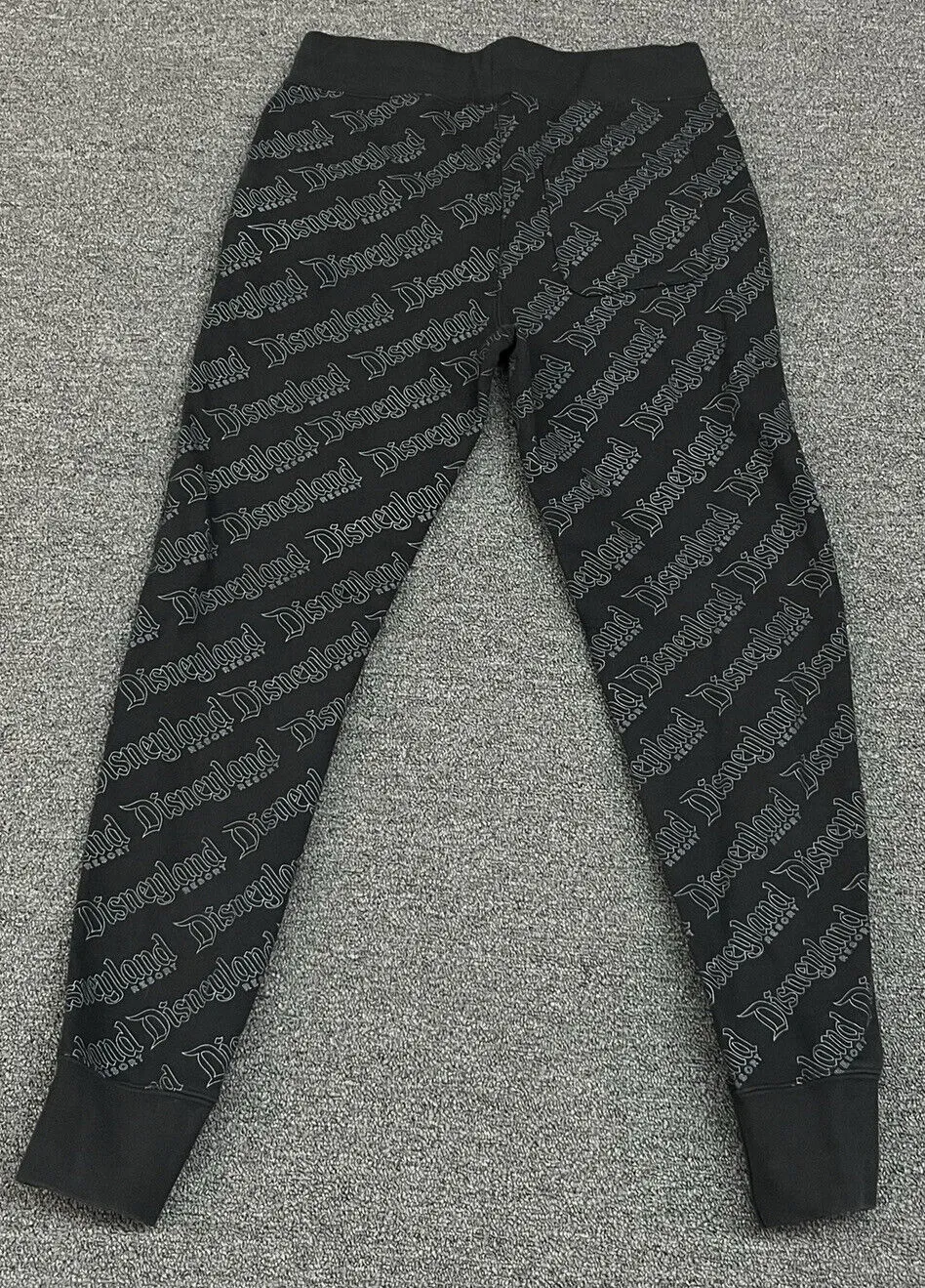 Disneyland Resort All Over Logo Lounge Sweatpants Joggers Size Small