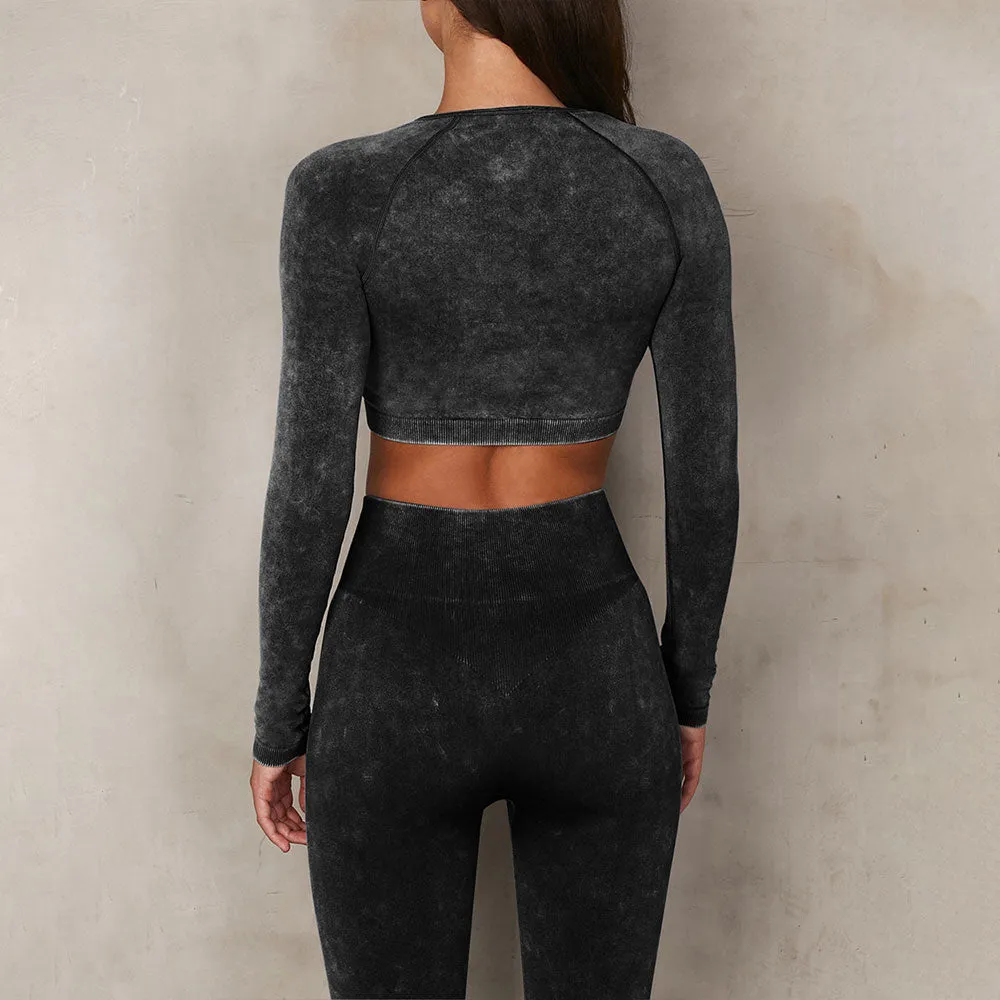 Double zippers Pant Set