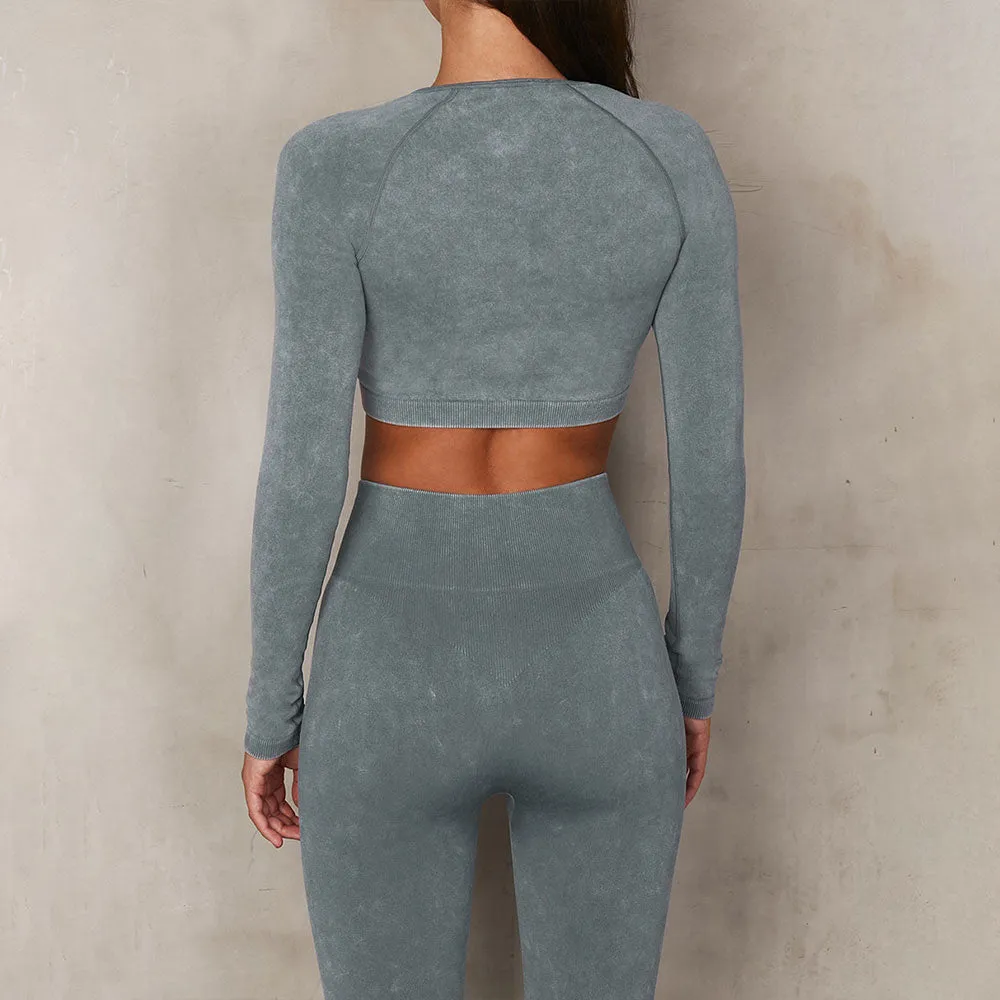 Double zippers Pant Set