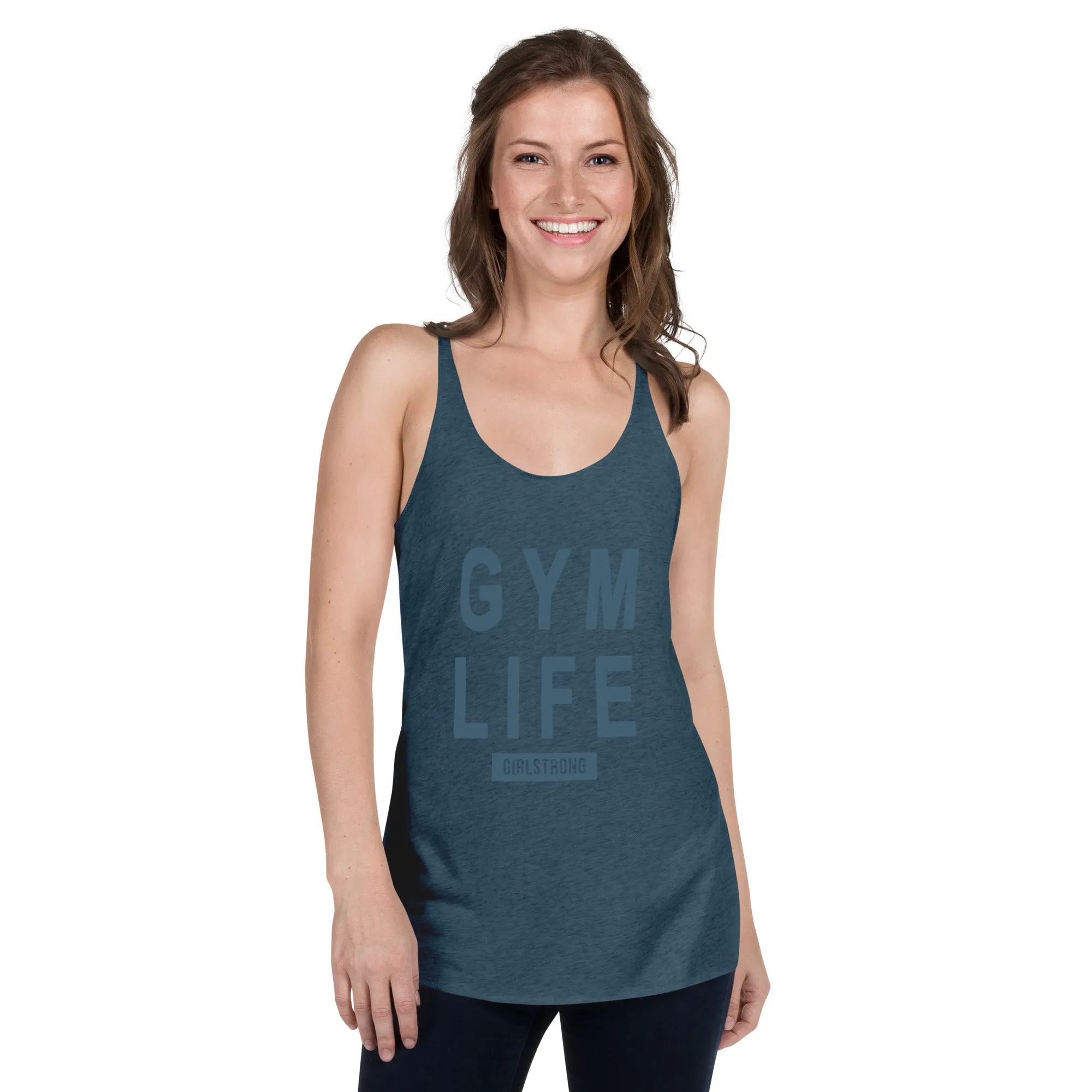 ELEVATED SCULPT RACERBACK INDIGO TANK TOP FOR WOMEN - GYM LIFE