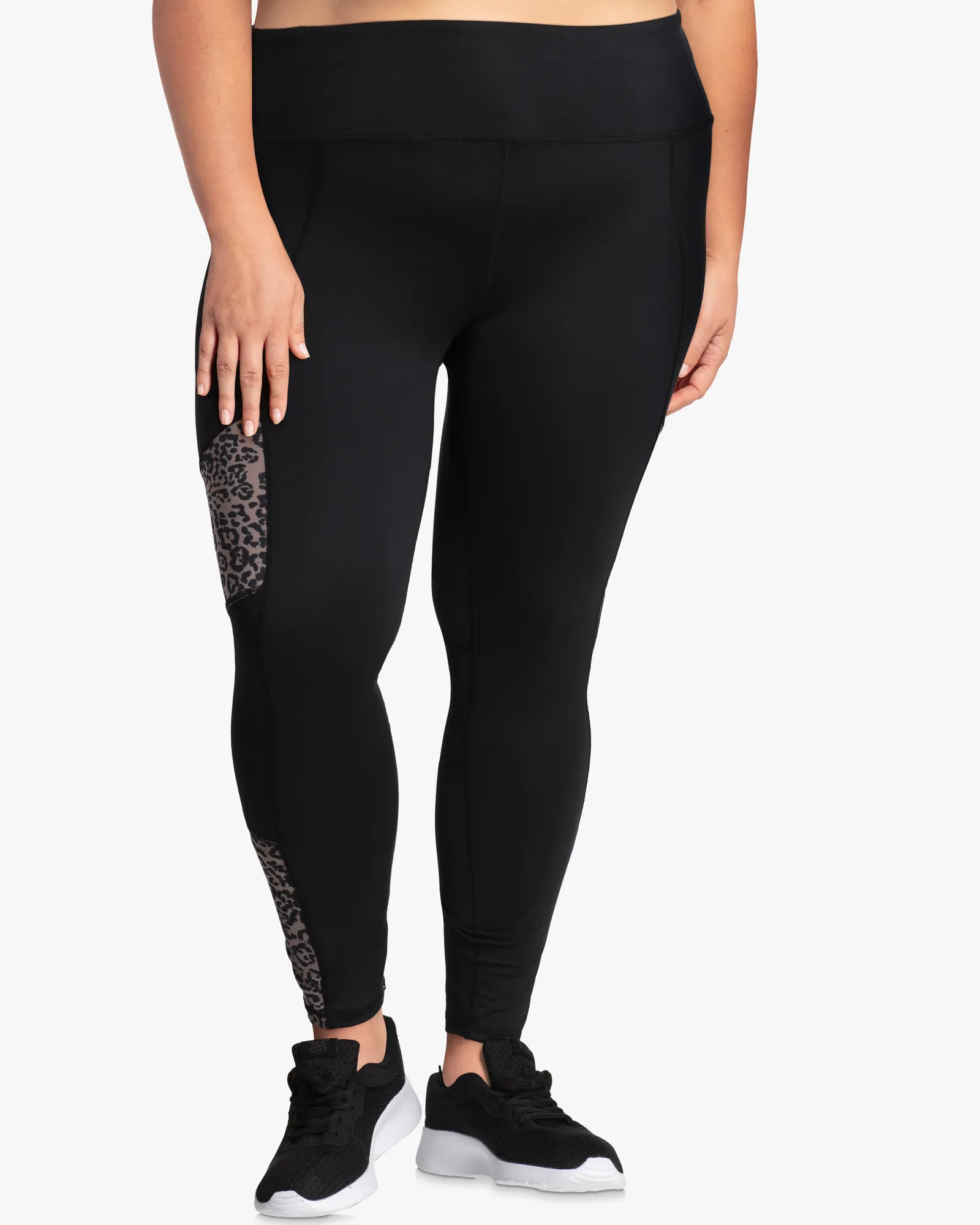 Faye Leggings | Black / Light Grey