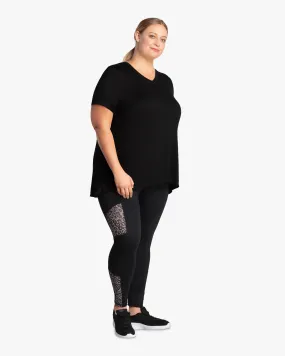 Faye Leggings | Black / Light Grey