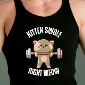 Funny Tank Top for the Gym Cat Working out Shirt Cat Lifting Weights T-shirt for Fitness Lover gift for Cat Lover gift CAT TANK TOP
