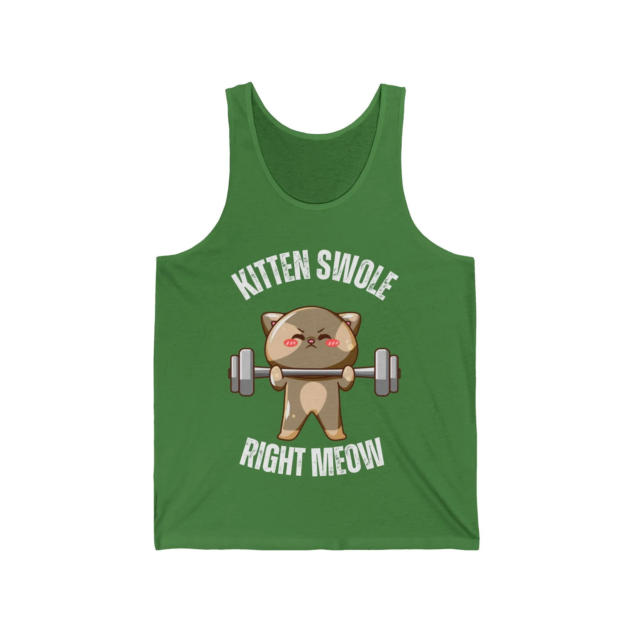 Funny Tank Top for the Gym Cat Working out Shirt Cat Lifting Weights T-shirt for Fitness Lover gift for Cat Lover gift CAT TANK TOP