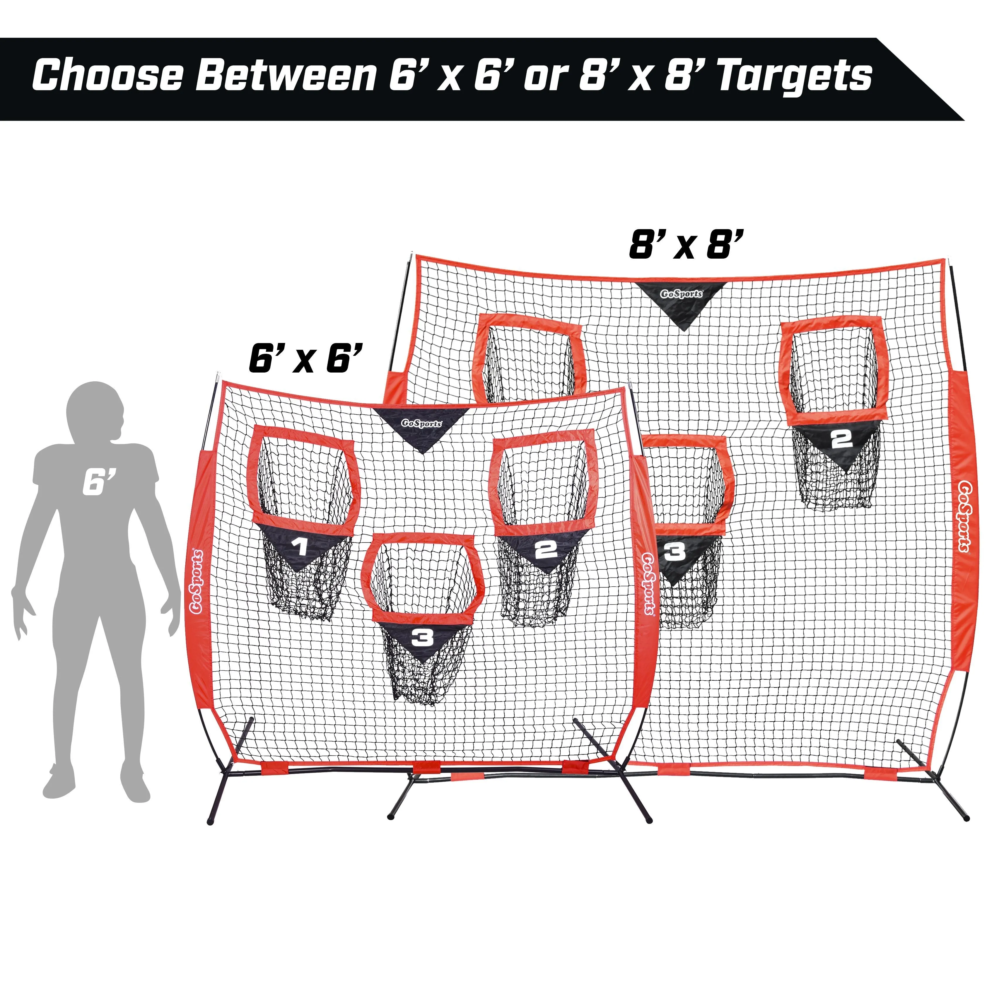 GoSports 6 ft x 6 ft Football Training Target Net