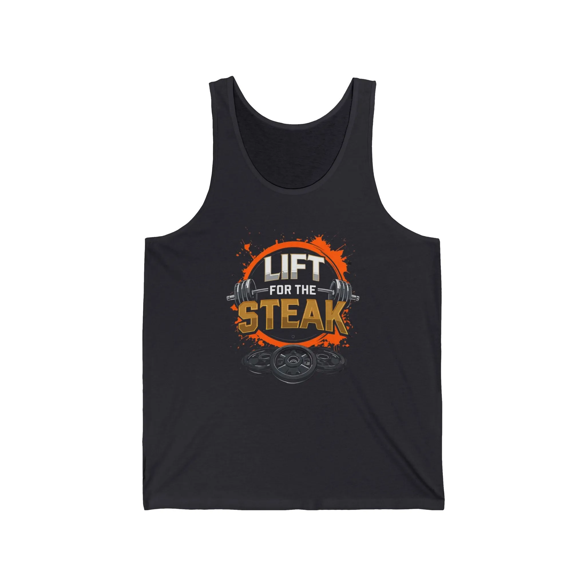 Gym Tank Top Workout Tank Tops for Gym Lovers gifts for Men presents for Christmas present for Bodybuilding Tanks Lift for Steak Shirt