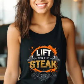 Gym Tank Top Workout Tank Tops for Gym Lovers gifts for Men presents for Christmas present for Bodybuilding Tanks Lift for Steak Shirt
