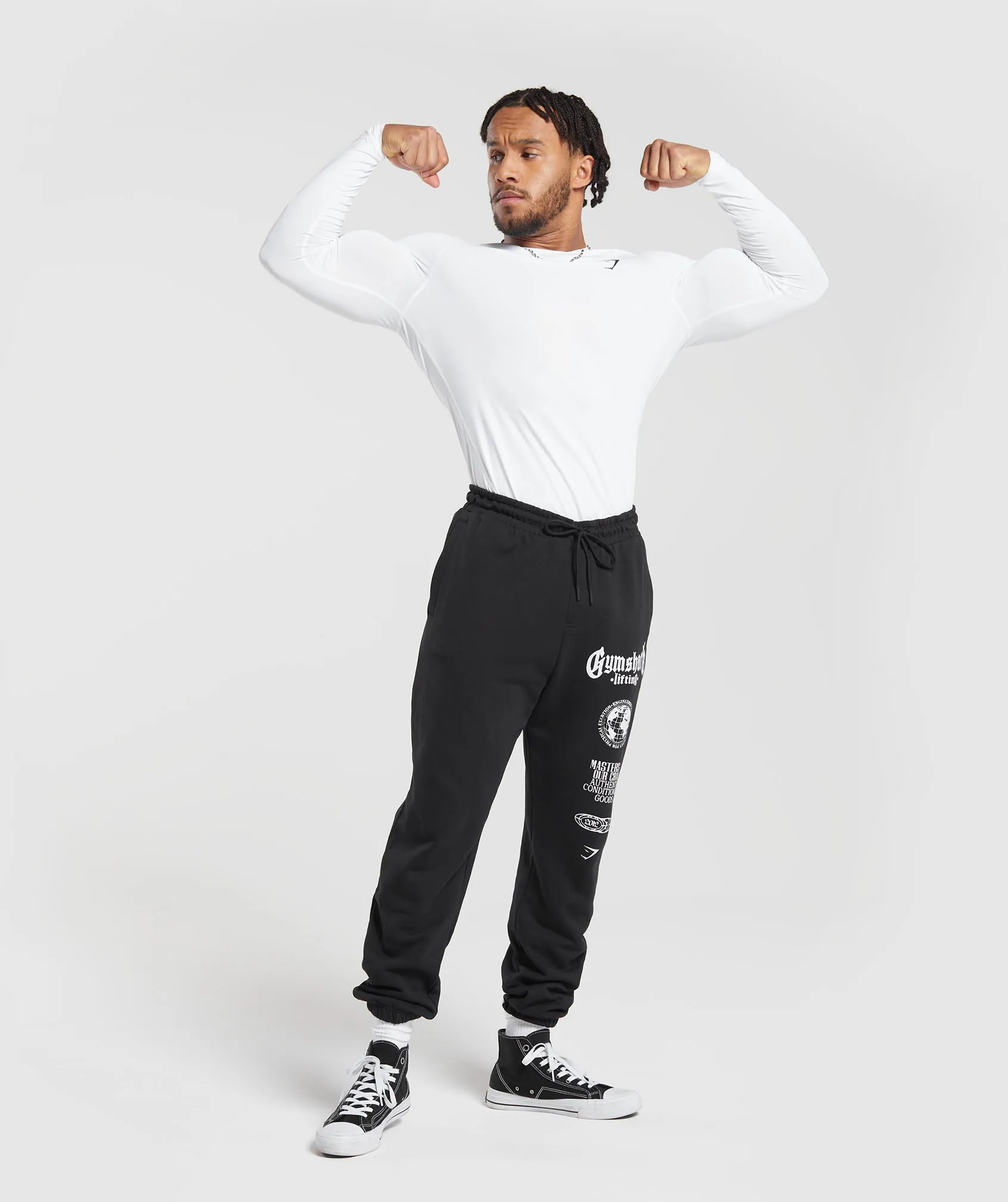 Gymshark Element Baselayer Long Sleeve T-Shirt - White