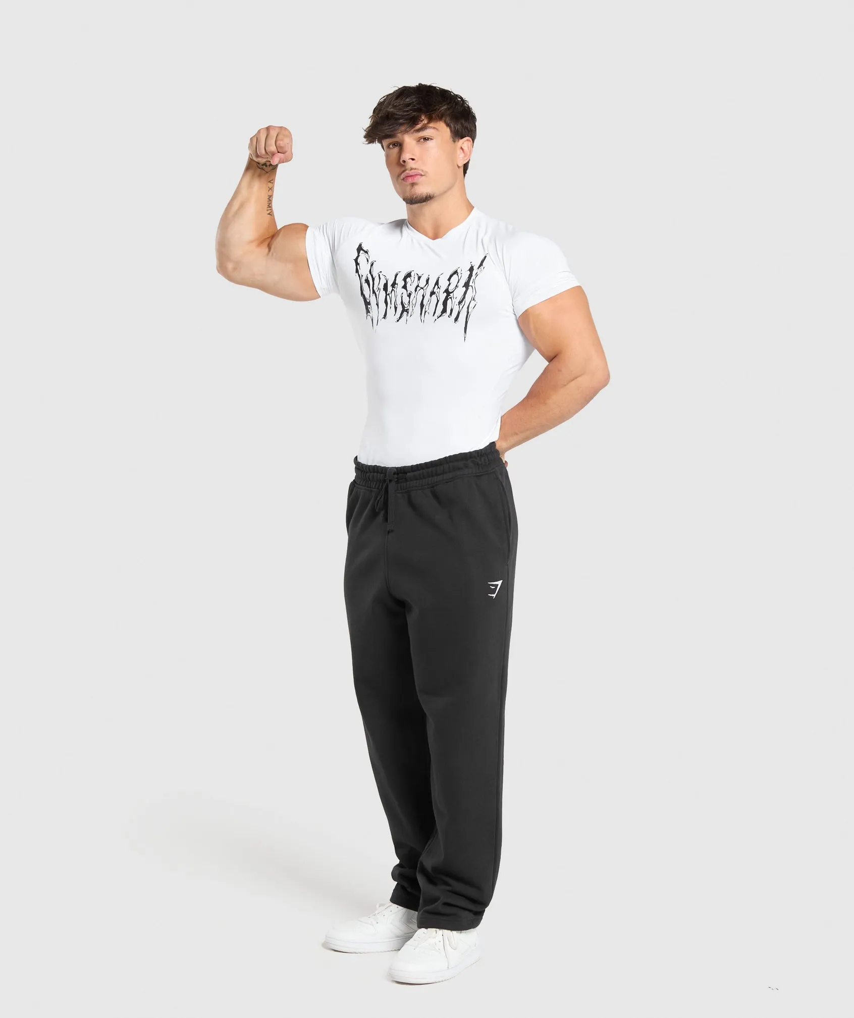Gymshark Graphic Baselayer T-Shirt - White