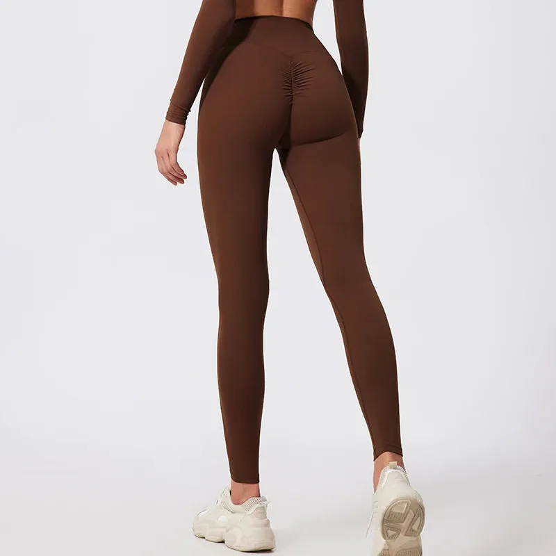 Hearuisavy High Waist Workout Leggings Quick-Dry Yoga Pants