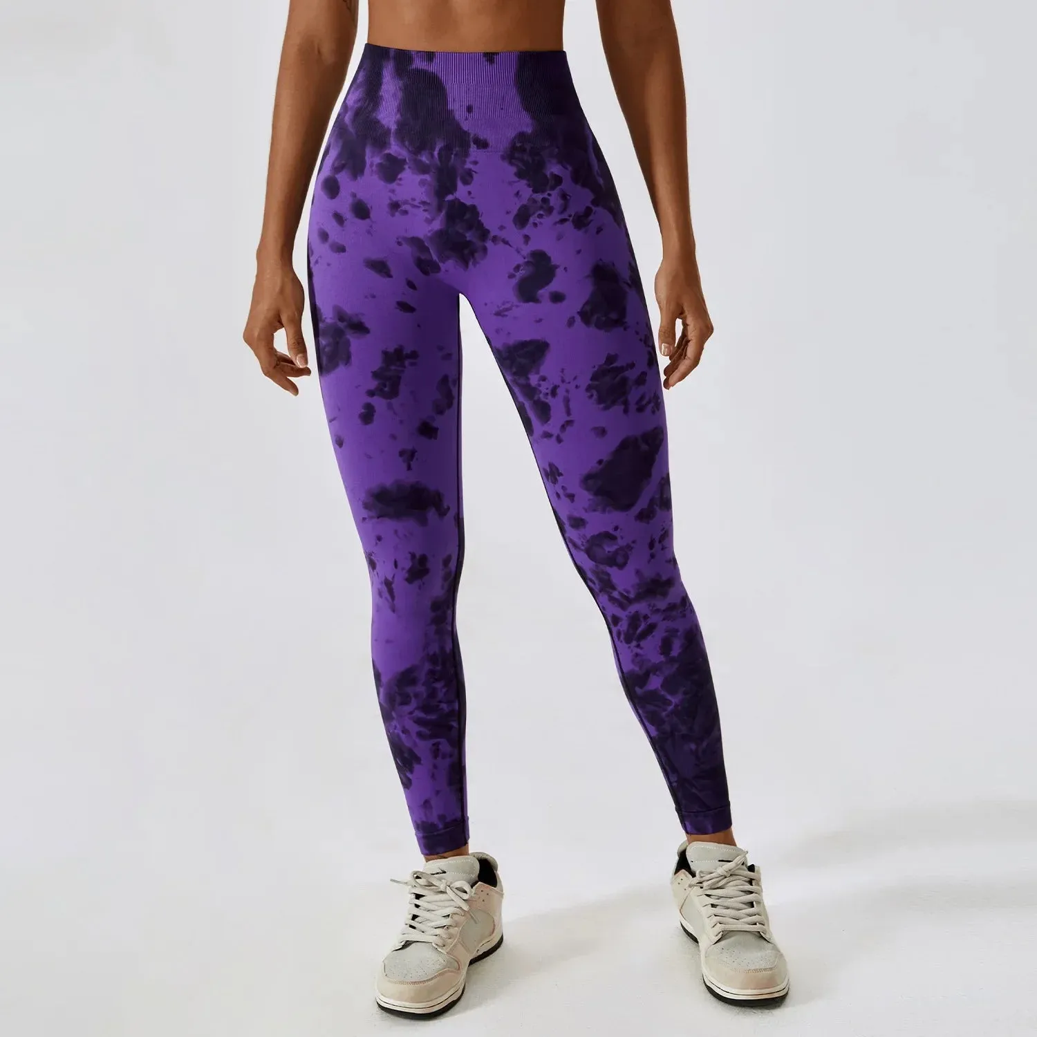 Hearuisavy Seamless Push Up Women Running Fitness Workout Tights Yoga Clothes Sports Leggings