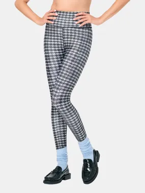 Hi-Shine Leggings in Houndstooth