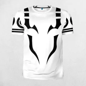 Jujutsu Kaisen 3D Print Men's Long Sleeve Compression Shirt for Workouts