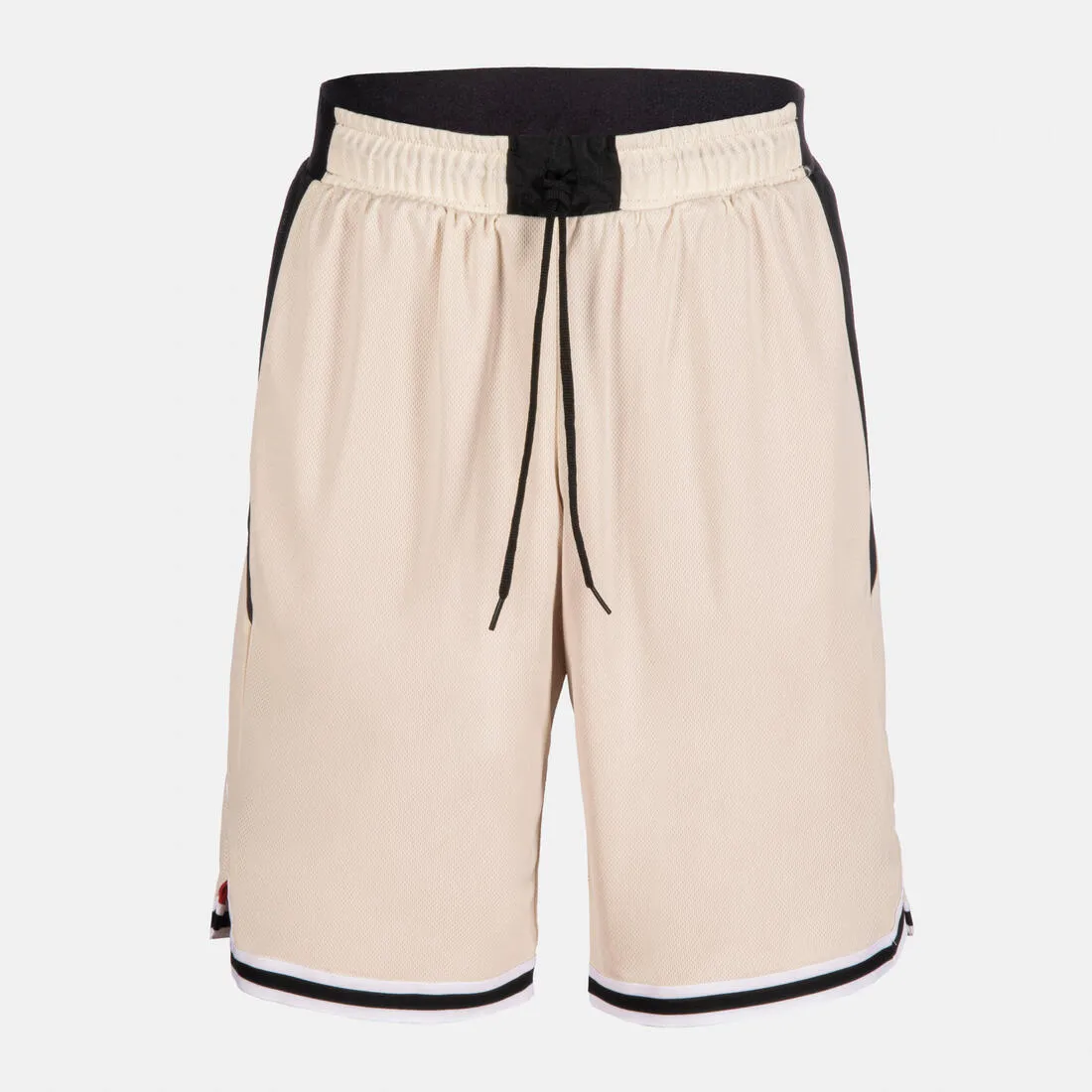Kids' Reversible Basketball Shorts SH500 - Red/Beige