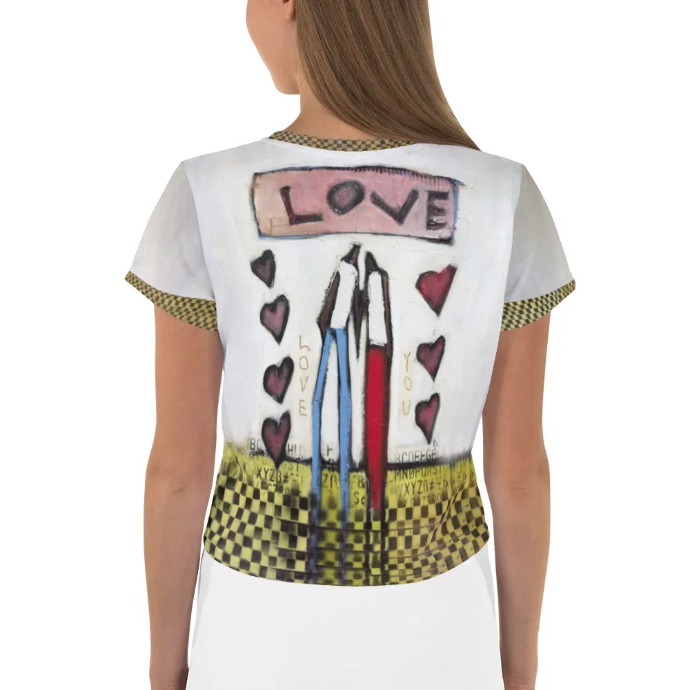 Love You Crop Tee