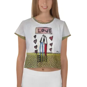 Love You Crop Tee