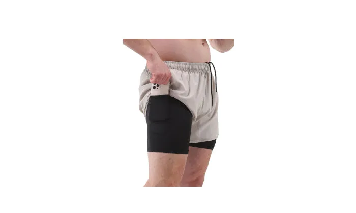 Men Sports Shorts with Liner - 2-in-1