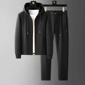 Men's Hooded Sports Jacket & Sweatpants Set