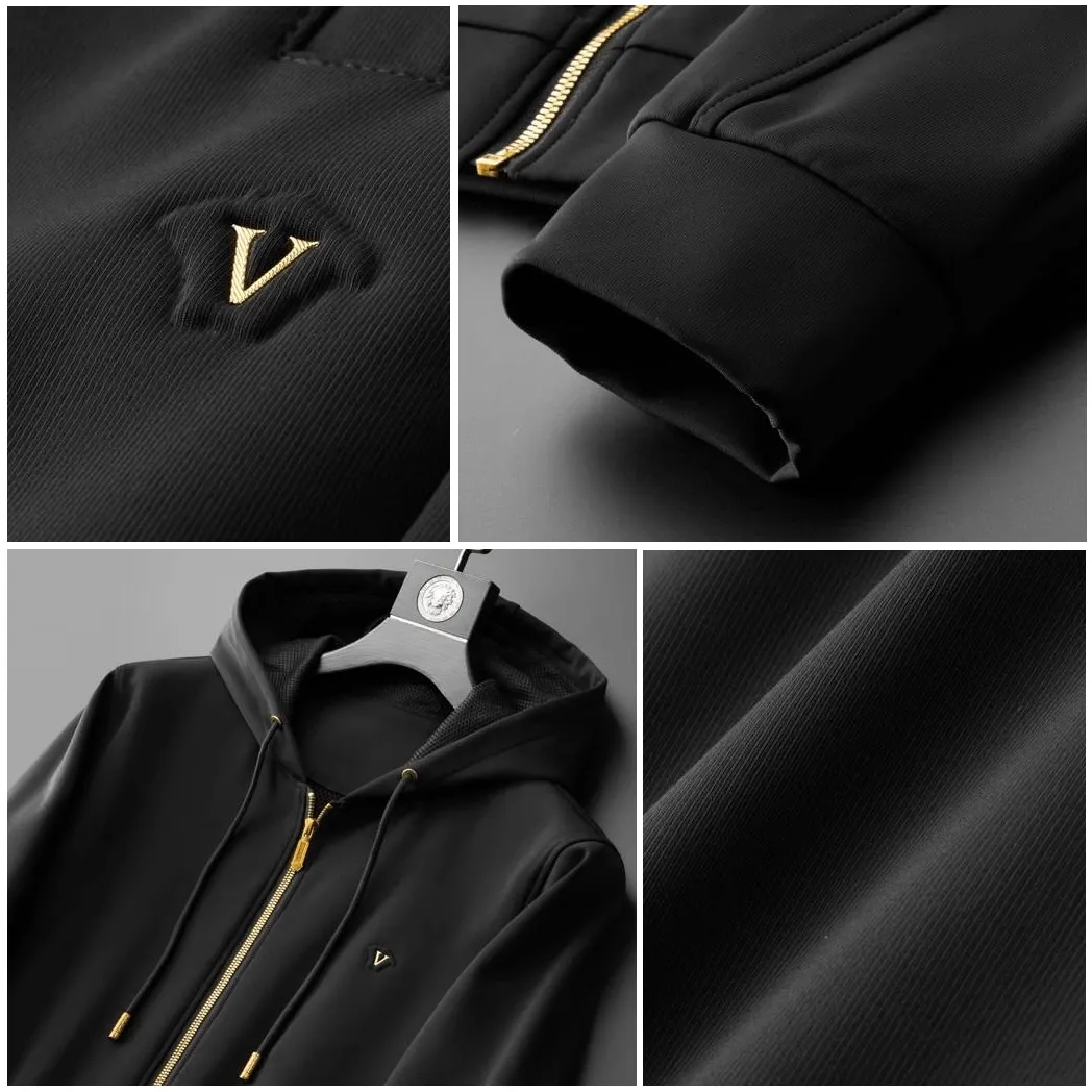 Men's Hooded Sports Jacket & Sweatpants Set