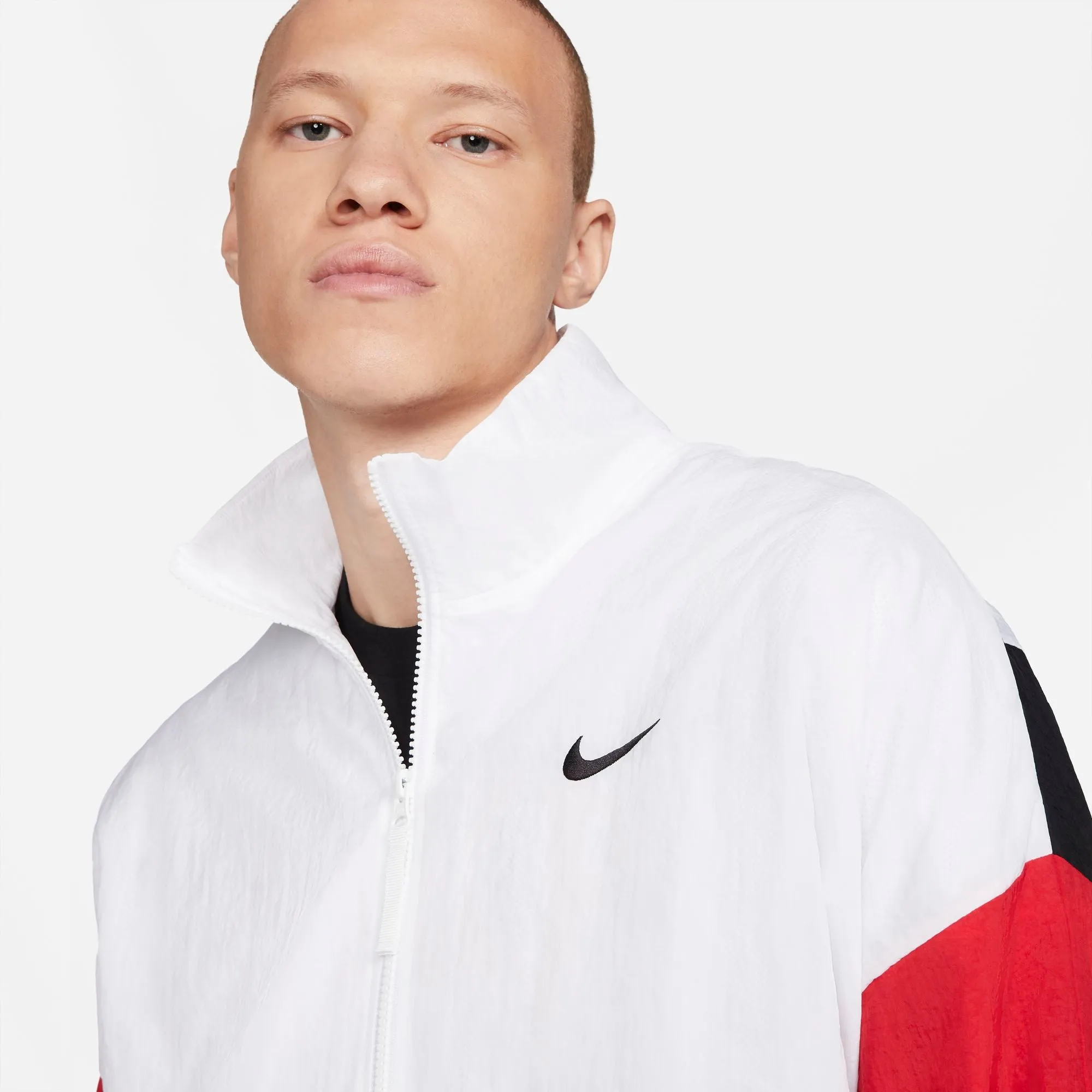 Nike Basketball Jacket - White/Black/University Red