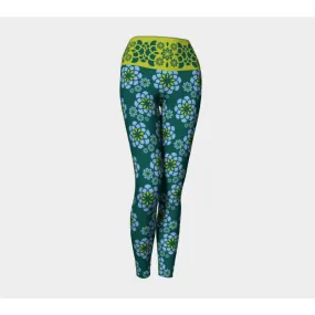 Ocean Zinnia Bubbles Leggings