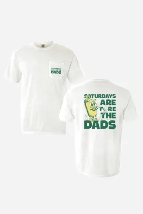 Old Row Saturdays Are Fore The Dads Golf Pocket Tee in White
