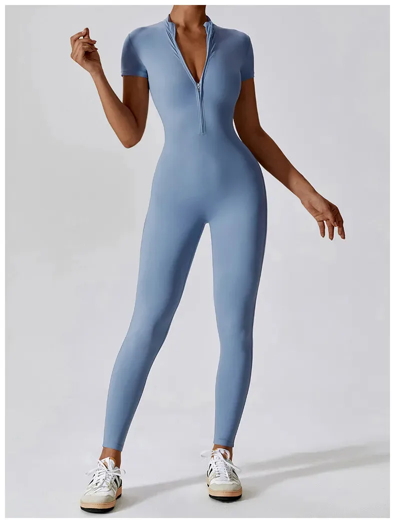 One-Piece Women's Fitness Bodysuit