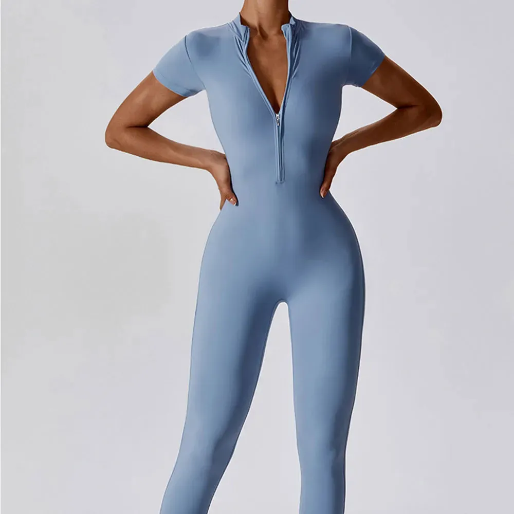 One-Piece Women's Fitness Bodysuit