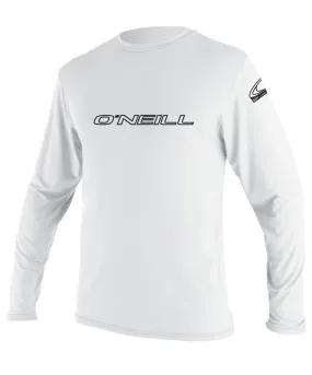 Oneill Men's Basic Skins UPF 50  LS Rash Tee 4339 - White
