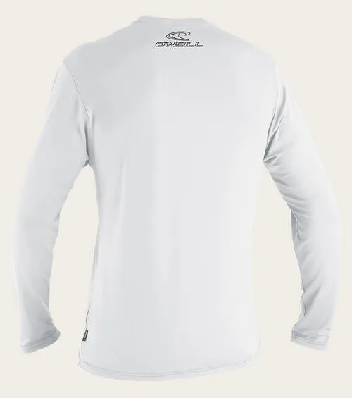 Oneill Men's Basic Skins UPF 50  LS Rash Tee 4339 - White