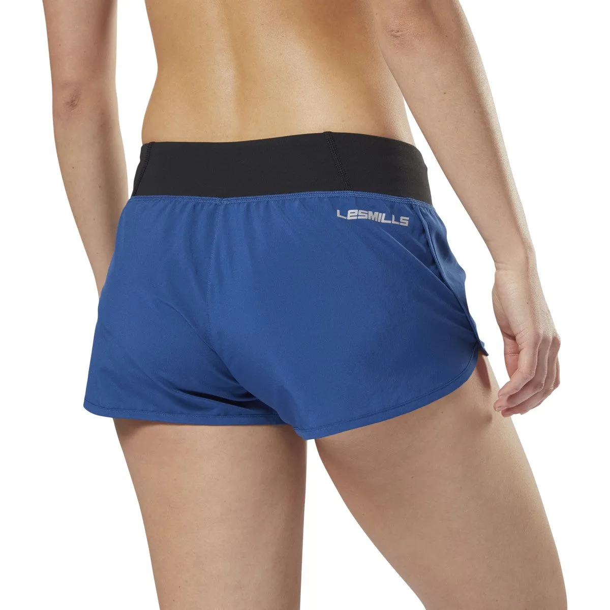Reebok Women Studio LES MILLS 2" Woven Short Bunker Blue