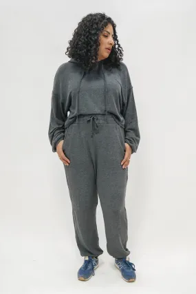 Rick Sweater Knit Joggers In Charcoal