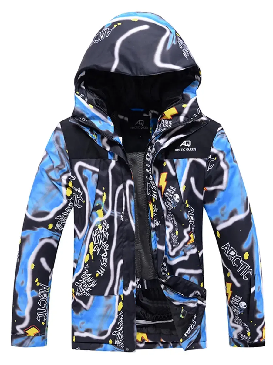 Riuiyele Men Skiing Snowboarding Insulated Snow Jacket