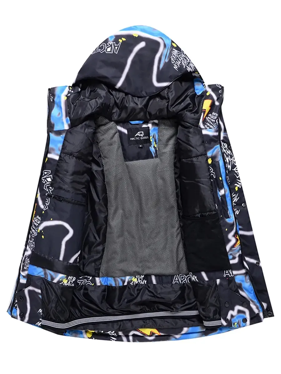 Riuiyele Men Skiing Snowboarding Insulated Snow Jacket